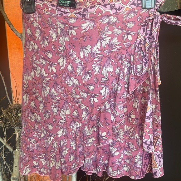 Buddha Sayalita  Cotton wrap/tie Skirt Set - Picture 2 of 8